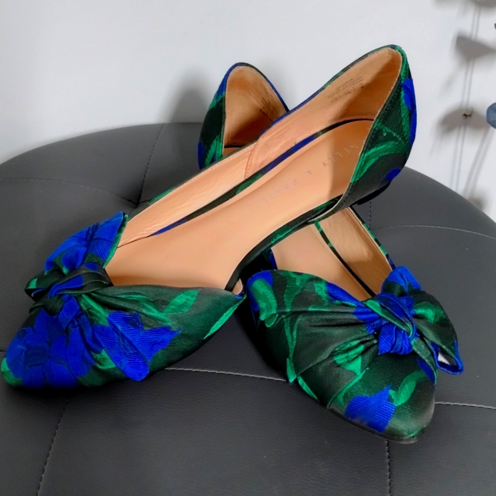 Kelly & Katie Floral Pointed Flats